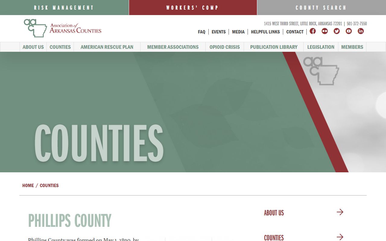 Phillips County Circuit Clerk listing on Arkansas Association of Counties